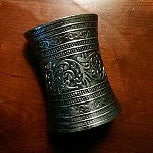 Emporiama Tibetan Silver Gauntlet Cuff Bracelet